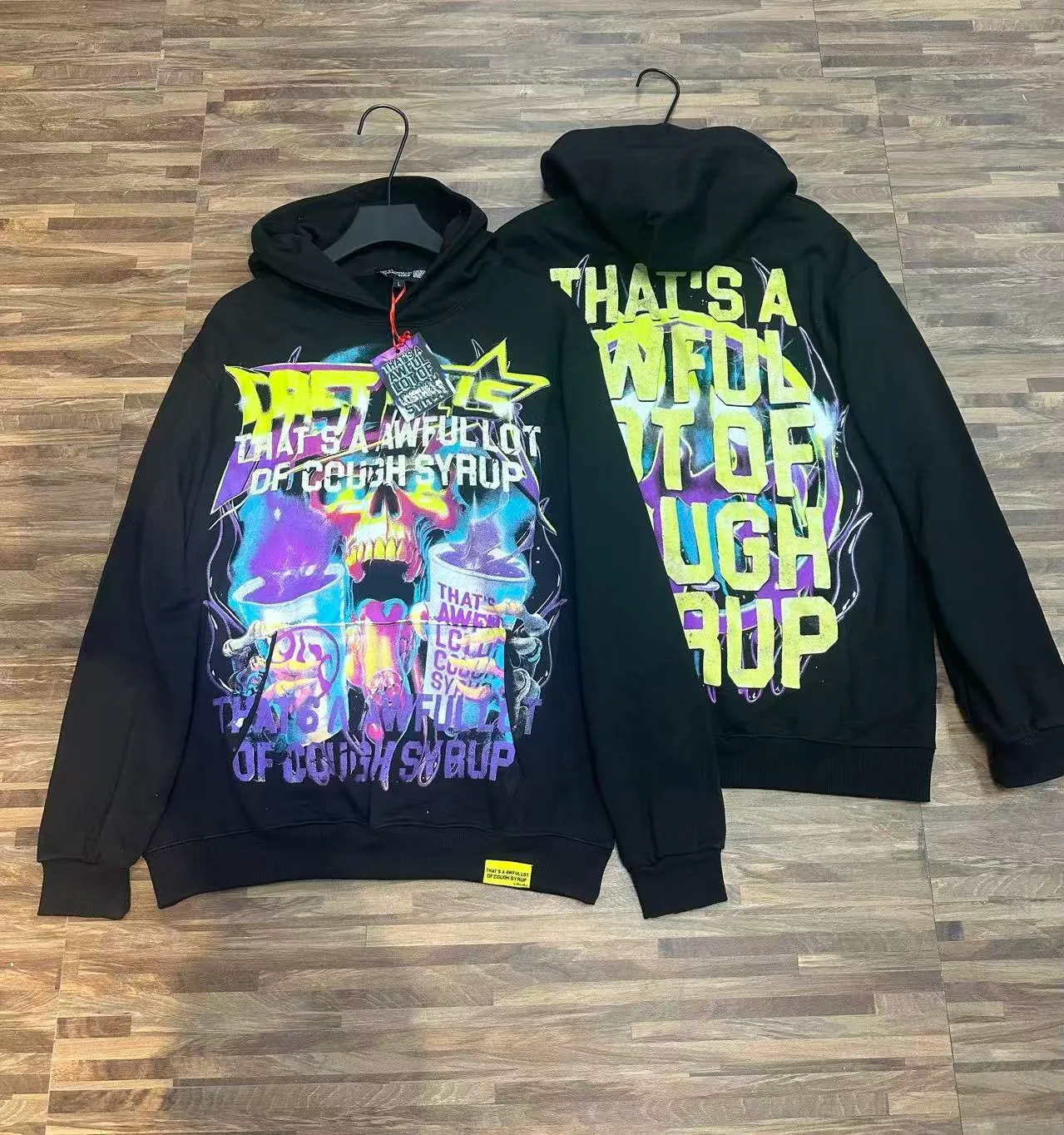 C Black I THAT'S A AWFUL LOT OF COUGH SYRUP In Stock Same Style. （fabric): 100 Sizes（size）：S-M L X L （colour）：